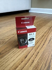 Canon BX-3 Genuine Black BJ Fax Inkjet Cartridge FAX-B100 B110 B820 B150 B155 - Picture 1 of 5