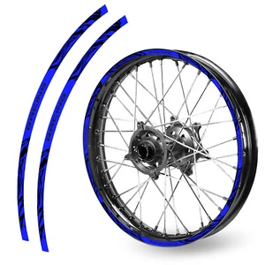 21''&18'' W01B Dirt Bike Strips Rim Sticker For Kawasaki KLX 230 /R 2020-2021 - Foto 1 di 14