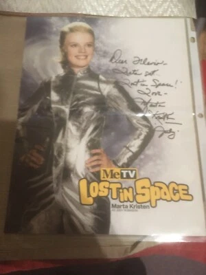 MARTA KRISTEN LOST IN SPACE AUTOGRAPH AUTO POSTER JUDY ROBINSON NYCC - Image 1 of 3