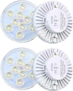 Gx53 LED Bulb 5W, Gx53 LED Light Bulb Warm White Gx53 under Cabinet Lights Gx... - Picture 1 of 7