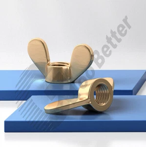 Wing Nuts Metric M3 M4 M5 M6 M8 ~M12 Brass Extra Large Wing Butterfly Wing Nuts - Picture 1 of 8