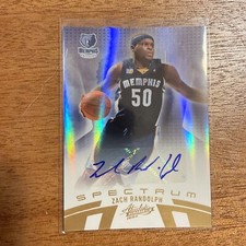 2011 Panini Spectrum Absolute Zach Randolph #/99 Auto Memphis Grizzlies #d SP