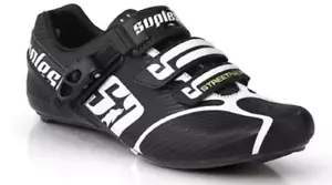 Suplest S1 Streetracing Road Cycling 3-bolt Men Black Shoes Boots 43.5EU/10.5US - Picture 1 of 11