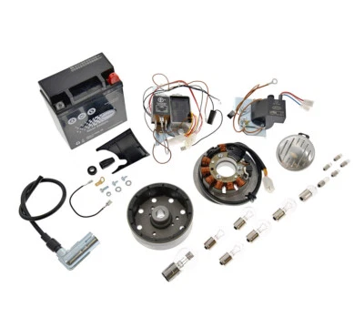 Simson Vape Umrüstsatz M-G-V Zündung S51 S50 S70 Hupe Batterie Leuchtmittel Set - Bild 1 von 4