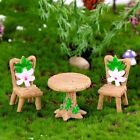 Dollhouse Miniature Furniture Table and Chair Set for Fairy Garden DIY