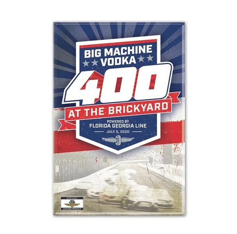 2020 Big Machine Vodka 400 At The Brickyard Event Magnet Collector Indy Cover