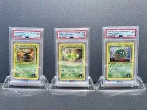 Pokémon TCG 1st Edition Erika’s Gloom, Weepinbell & Tangela - Picture 1 of 9