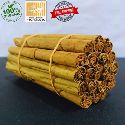 Palitos de canela de Ceilán 100 % pura fresca orgánica de alta calidad canela verdadera 100 g Foto 1 de 4