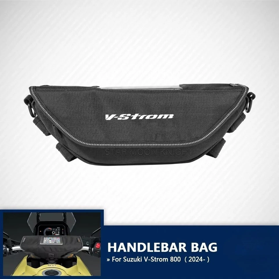 Bolsa de herramientas de manillar impermeable almacenamiento de teléfono para Suzuki Vstrom 800DE DL650 DL1000 Foto 1 de 4