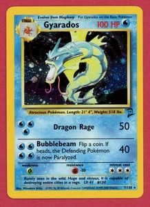Gyarados Base Set 2 7/130 1999-2000 Pokémon Holo Rare - LP - Picture 1 of 2