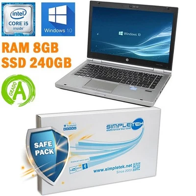 PC COMPUTER PORTATILE NOTEBOOK HP 8460P I5 14" 8GB 240GB WINDOWS 10 PRO RUGGED - Immagine 1 di 4