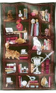 Vera Bradley X harry Potter Plush Throw Blanket Hogwarts Library 2025 New - Picture 1 of 3