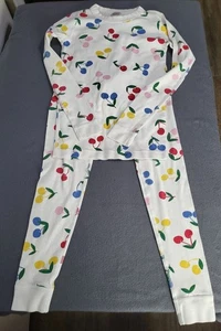 HANNA ANDERSSON Multicolor Cheerful Cherries SZ 140 US 10 Pajama Set Long Sleeve - Picture 1 of 8