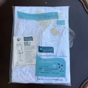Slip NOS vintage bianco Carol Brent esclusivo di Montgomery Ward taglia 18 1/2 - Foto 1 di 6