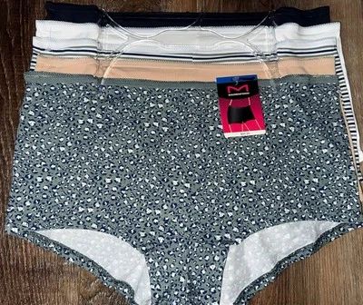 Maidenform ~ 5-Pair Womens Boyshort Underwear Cotton Blend Multicolor (E) ~ S/5 - Image 1 of 4