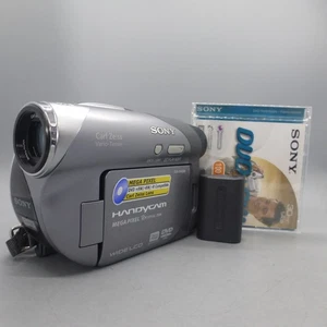Sony Handycam DCR-DVD205E Handheld DVD-RW Camcorder Silver Tested - Picture 1 of 9