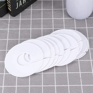 10 Pcs Size Plate Plastic Clothes Hanger Markers Clothing Rack Dividers Buckles - Picture 1 of 12