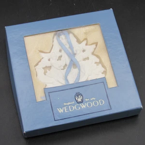 Adorno Blanco Wedgwood Jasperware, Hark the Heral Angels Sing, Caja Original - Imagen 1 de 12