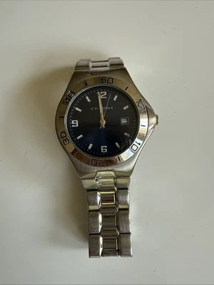 Reloj Hombre Cromo Acero Inoxidable Movimiento Cho001 415 PC21 Japón Foto 1 de 4