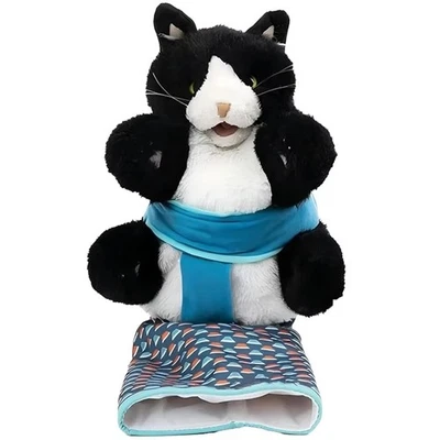 SODIAL Katzen Puppe Ringer Handpuppe Puppe Polsterung für sicheres Spielen für Katzen T5H94983