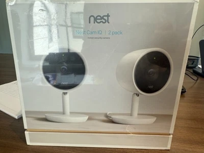 Nest NC3200US Google IQ Indoor Wireless Security 2mp Camera, 2-Pack open box - Image 1 of 3