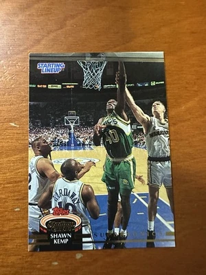 Tarjeta Oddball de Shawn Kemp Seattle Supersonics de la alineación inicial de la NBA 1993 Foto 1 de 2