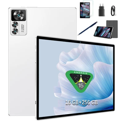 2025 Neu Tablet Android 15 16GB RAM+256GB ROM 8000mAh 10.1" Octa Core WlFl GPS - Bild 1 von 4