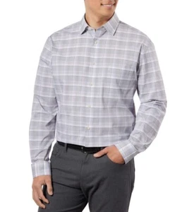 Calvin Klein Men’s Dress Shirt Comfort Stretch Hidden Button Down Collar - Picture 1 of 15