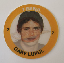 1984-85 7-Eleven 7-11 Hockey Discs Gary Lupul #49 Vancouver Canucks