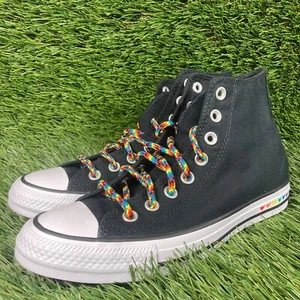 Converse Chuck Taylor All Star Pride Womens 8.5, Mens 6.5 Black Red Blue Rainbow - Picture 1 of 12