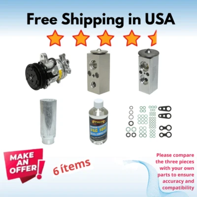 Compressor & Valve A/C Fit Dodge Durango 2000-2003 - Image 1 of 4