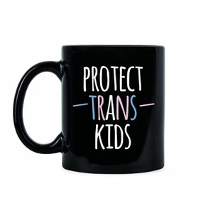 Protect Trans Kids Mug Transgender Pride Mug Trans Rights Are Human Rights - Picture 1 of 6