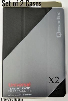 Universal Folio Case for All 7 to 8-inch Tablets Gray Set of 2 - Image 1 of 4