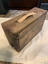 Vintage WW1 WW II Military Wooden Ammo Box