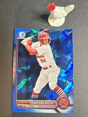 2022 Bowman Draft Sapphire Baseball Johnathan Mejia #BDC-186 Cardinals  - Image 1 of 2