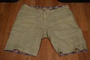 Pantalones cortos Taylor Vintage para hombre 40 de lino beige - Imagen 1 de 6