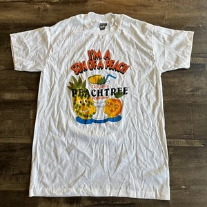 Vintage DeKuyper PeachTree Schnapps T-Shirt - Single Stitch Men’s L White House - Picture 1 of 8