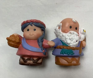 Fisher Price Little People NOAH y su ESPOSA NAOMI de la Historia Bíblica del ARCA de NOAH - Imagen 1 de 5