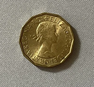 1967 Großbritannien Großbritannien 3 Pence Thruppence Thrupenny Queen Elizabeth II Münze (67z) - Bild 1 von 2