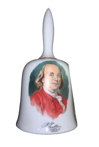 Limited Edition Danbury Mint American Bicentennial Benjamin Franklin Bell  - Picture 1 of 10
