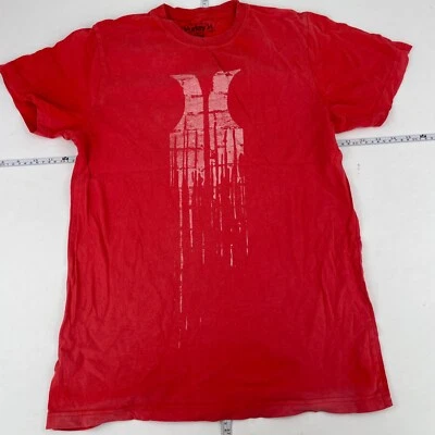 Camiseta Hurley roja mediana para hombre ajuste regular estampado gráfico - Imagen 1 de 4