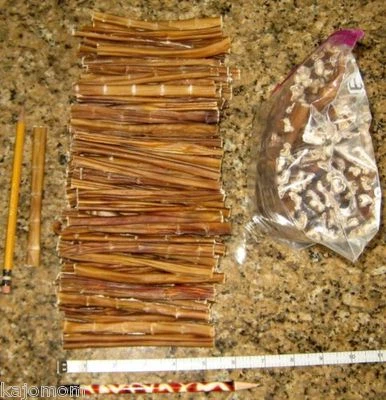 100 peças 6 polegadas feitas nos EUA bovino bovino bovino bovino petisco para cachorro FRESCO natural fino - Imagem 1 de 4