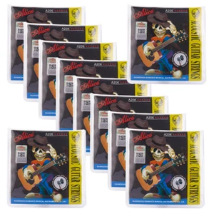 10 Sets Alice A206-L Acoustic Guitar Steel Strings Copper Alloy Wound 012 - Picture 1 of 7