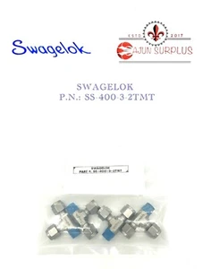 QTY:4 ~NEW~ SWAGELOK, P.N.: SS-400-3-2TMT, 1/4”TUBE X 1/8”TUBE X 1/4” MNPT TEE - Picture 1 of 1