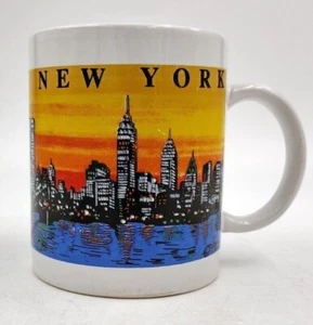 New York Y.E.I. Coffee Mug Twin Towers World Trade Center Statue of Liberty - Picture 1 of 5