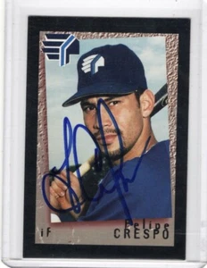 1995 Syracuse Chiefs Team Issue #11 Felipe Crespo Autograph - Picture 1 of 2