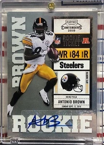 2010 PLAYOFF CONTENDERS ANTONIO BROWN ROOKIE, #105, AUTO, SUPER BOWL LV CHAMPION - Picture 1 of 3