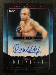 2024 Topps Midnight UFC #SMA-JAO José Aldo Stroke of Midnight Autograph - Picture 1 of 2