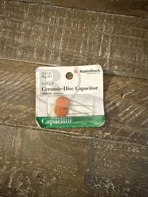 RadioShack 272-0131 0.01uF Condensador de Disco Cerámico 500W VDC Máximo, Paquete de 2 Foto 1 de 4