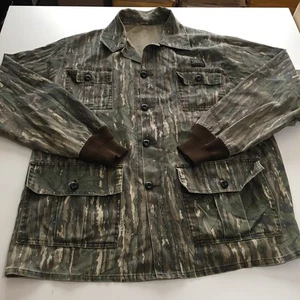 Vintage Liberty Mens Long Sleeve Button Shirt XL Realtree Camo Hunting USA Made - Picture 1 of 9